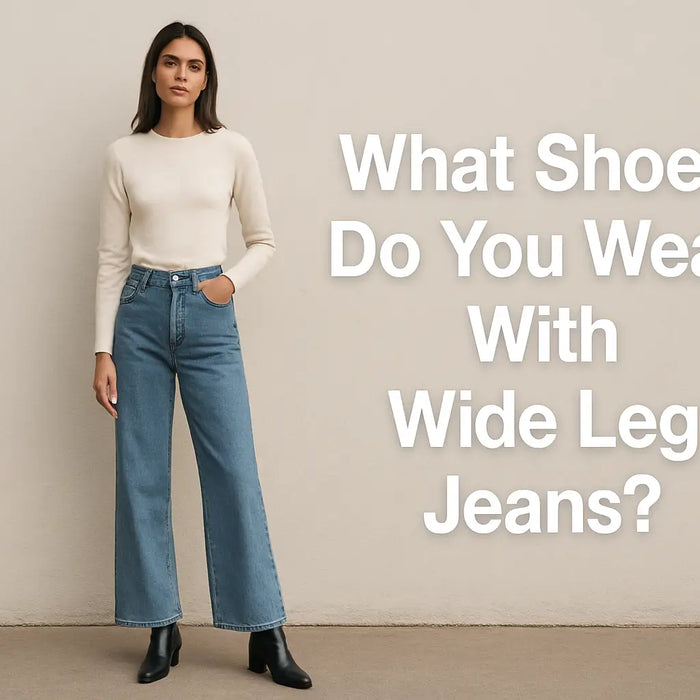 what shoes do you wear with wide leg jeans