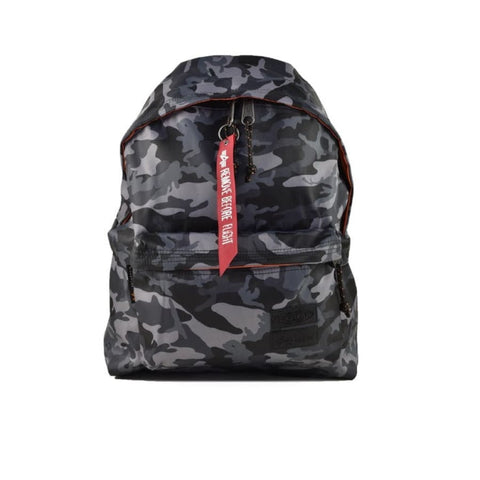 Alpha collection backpack with timeless fashion camouflage print