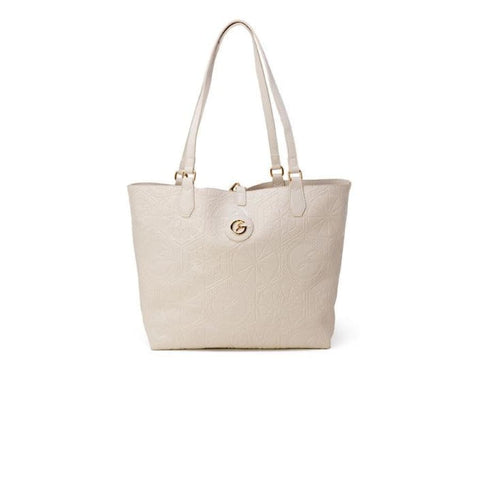 Cream SAA tote bag from Gattinoni luxury fashion collection