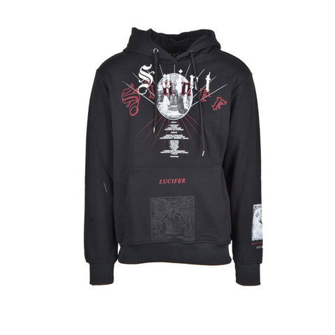 IHS Brand black hoodie with skull in urban city style