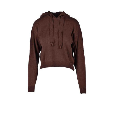Kontatto fashion brown hoodie sweater urban city style