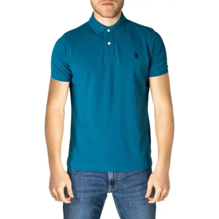 Man in blue polo from Men’s Polos for style and comfort