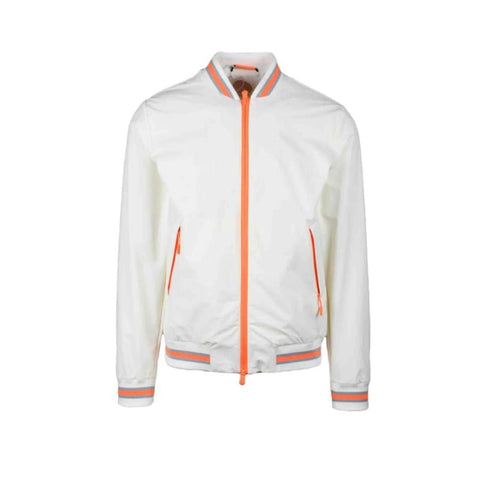 People of Shibuya white jacket with orange trims, Italian fashion