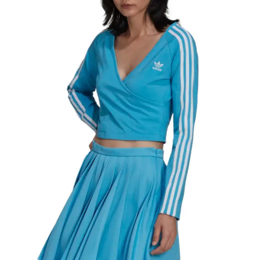 Adidas - Women T-Shirt - light blue / 38 - Clothing T-shirts
