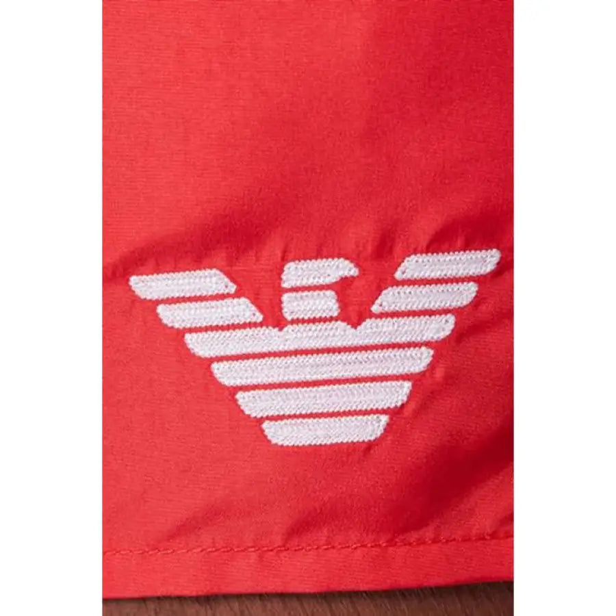 
                      
                        Emporio Armani red t-shirt featured in men’s Armani underwear swimwear collection
                      
                    