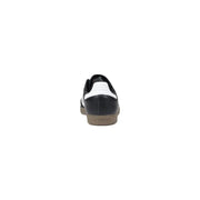 Adidas Herren-Sneaker aus schwarzem und weißem Leder mit Gummisohle für Frühling und Sommer