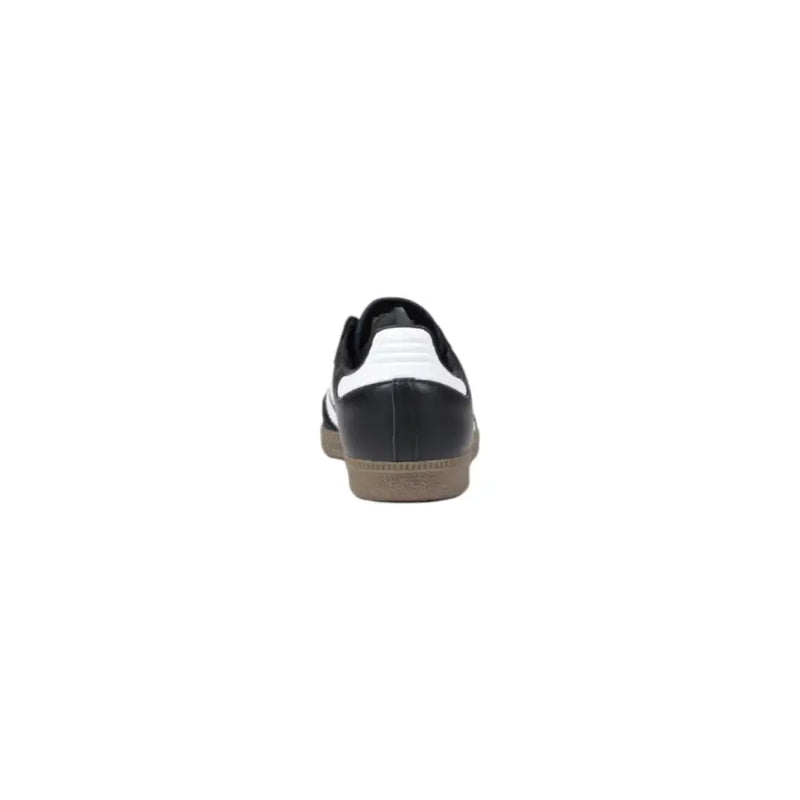 Adidas Herren-Sneaker aus schwarzem und weißem Leder mit Gummisohle für Frühling und Sommer