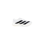 Adidas men sneakers white synthetic slip on with black 三条纹 stripes and cushioned sole sporty running shoe