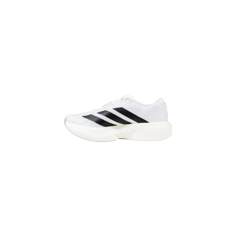 Adidas Weiße Herren-Sneaker aus Synthetik, sportliches Slip-On-Modell mit schwarzen Dreistreifen und klobiger weißer Sohle