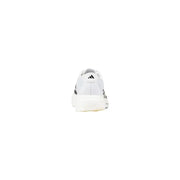 Adidas Weiße Herren-Sneaker aus Synthetikmaterial zum Hineinschlüpfen mit schwarzen Streifen und profilierter Gummisohle für sportliche Aktivitäten