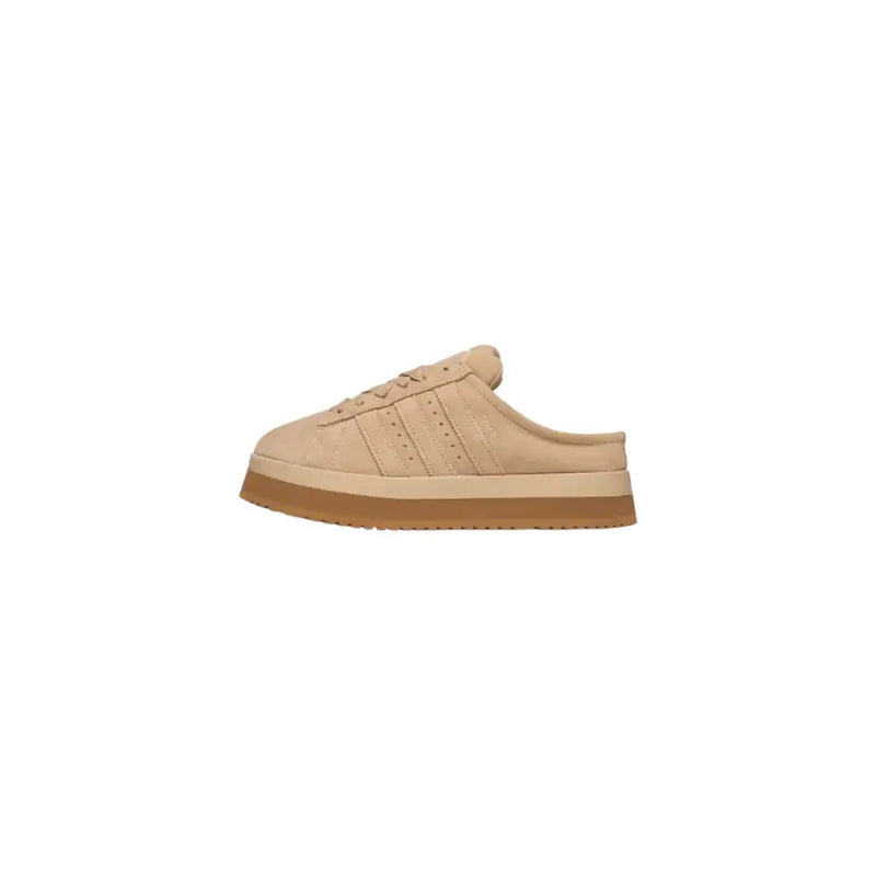Adidas Originals Herren Campus 00er Winter-Sneaker aus beigem Wildleder mit hellbrauner Gummisohle und klassischem Drei-Streifen-Detail