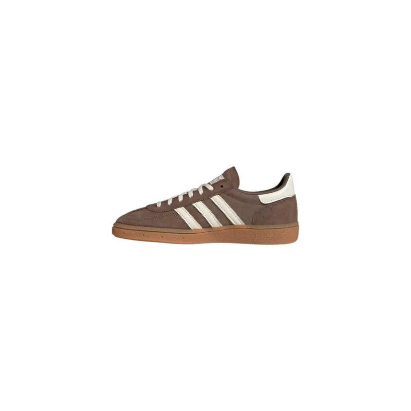 Adidas Originals Herren Handball Spezial brauner Ledersneaker mit drei weißen Streifen und Gummisohle