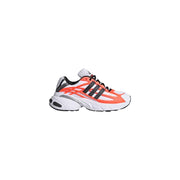 Adidas Originals Herren-Sneaker, orangefarbenes Synthetikmaterial, Adistar XLG 2.0 mit weißen, neonorangenen, schwarzen Streifen und silbernen Akzenten