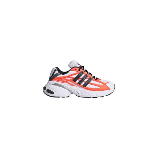 Adidas Originals Herren-Sneaker, orangefarbenes Synthetikmaterial, Adistar XLG 2.0 mit weißen, neonorangenen, schwarzen Streifen und silbernen Akzenten