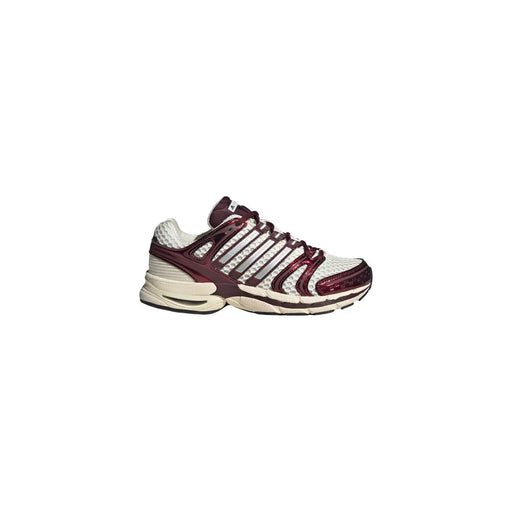 Adidas Originals Damen-Sneaker Bordeaux in Bordeauxrot und Weiß mit Mesh-Obermaterial, Metallic-Streifen und gepolsterter Sohle