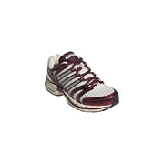 Adidas originals women bordeaux sneakers synthetic featuring maroon and white mesh upper with metallic silver stripes and textured outsole