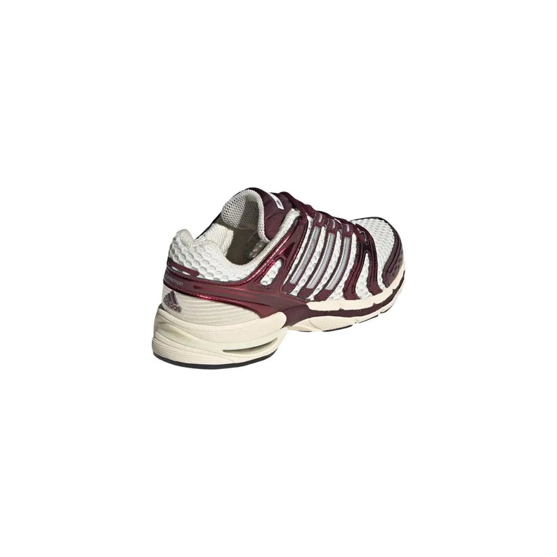 Adidas Originals women Bordeaux sneakers synthetic maroon and white running shoe with glossy side panels