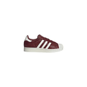Adidas Originals women leather slip on sneakers bordeaux maroon with white rubber toe cap and three stripes