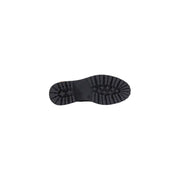 Black ankle boots for women by alviero martini prima classe with black rubber sole and deep textured tread pattern