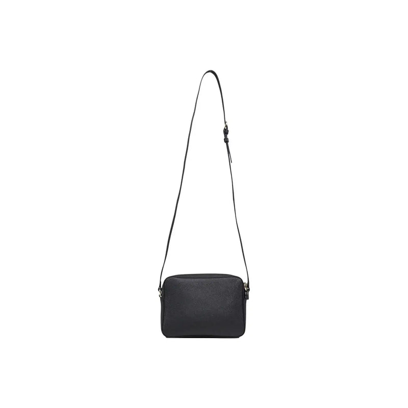 Alviero Martini Prima Classe black rectangular crossbody bag with sleek minimalist design and adjustable strap