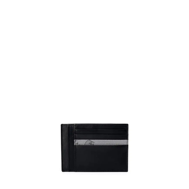 Black leather card holder with multiple slots from Alviero Martini Prima Classe Men Wallet collection