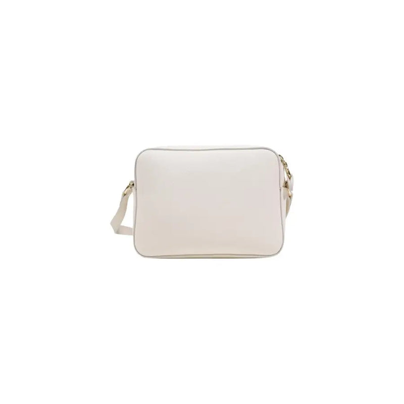 Alviero Martini Prima Classe cream rectangular crossbody bag with smooth leather finish and gold-tone hardware