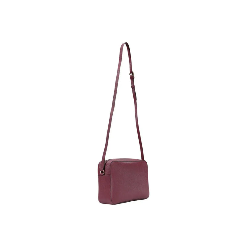 Alviero Martini women bordeaux shoulder bag 27 cm in sleek burgundy leather with minimalist design and adjustable strap