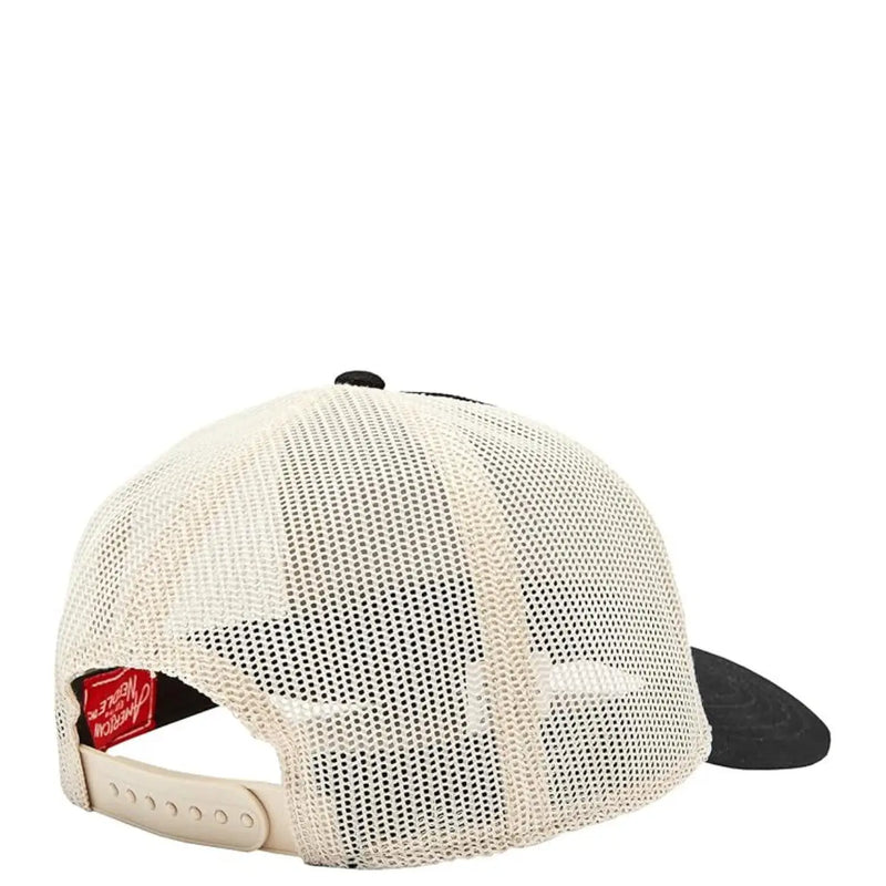 Off-white Trucker-Cap aus Mesh mit schwarzem Schirm und verstellbarem Riemen von American Needle, Herren, schwarze Baumwoll-Mesh-Cap, SMU679A