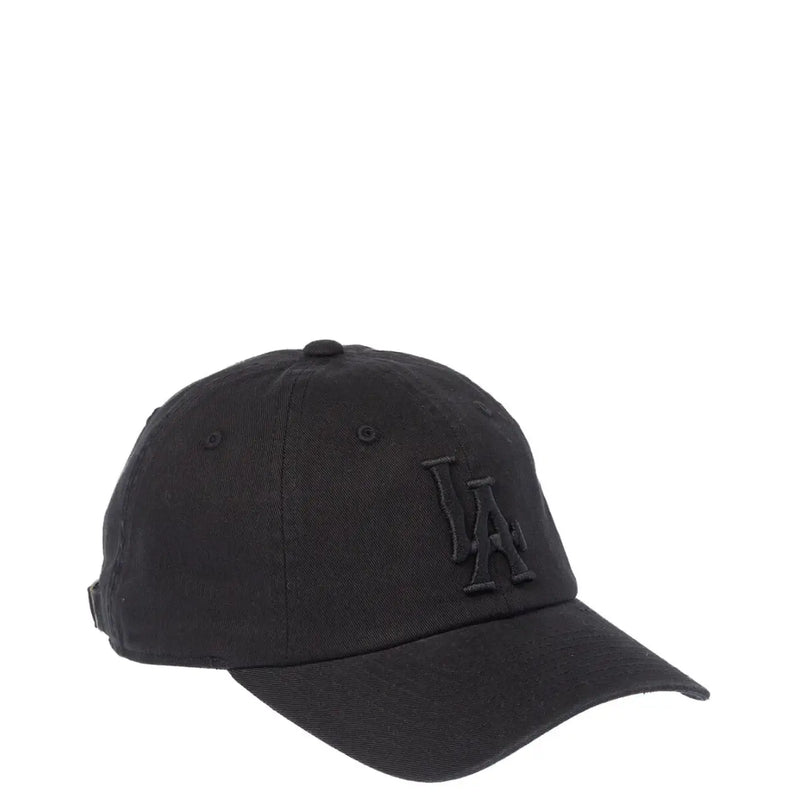 Black American Needle Herrenkappe aus 100 % Baumwolle mit dezentem, gesticktem LA-Logo und verstellbarer Passform