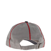 Graue Baseballkappe aus Baumwolle von American Needle für Herren mit roten Nähten und schwarzem Knopf. top Modell SMU714A
