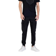 Men’s black cotton blend cargo joggers from Antony Morato for men