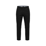 Antony Morato men trousers in black tailored fabric with a sleek straight-leg cut and subtle stitching details