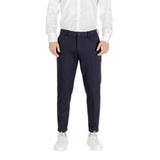 Dunkelblau Antony Morato Schwarze Herrenhose aus Stretch-Viskose mit schlanker Passform und dezenten Bügelfalten
