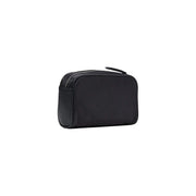 Antony Morato Schwarze rechteckige Herren-Kulturtasche mit Reißverschluss und strukturierter Seitenwand, 22 x 13 x 7 cm