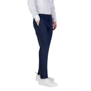Antony Morato Herrenhose in Blau aus marineblauem Viskosemischgewebe mit tailliertem, geradem Bein und dezenten Seitennähten