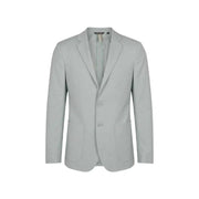 Antony Morato Grauer Herrenblazer aus Polyester mit V-Ausschnitt, klassischem Zweiknopf-Design und strukturierter Schulterpartie