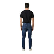 Antony morato Ozzy Herren-Jeans aus blauer Baumwolle mit schmal zulaufendem Schnitt, von hinten gesehen, mit dunkelblauem Slim-Fit-Denim und klassischen Taschen