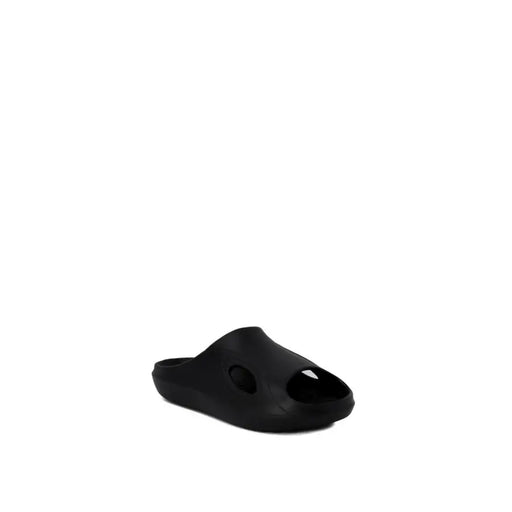 Antony Morato Schwarze Herren-Gummipantoffeln in Größe 3 mit elegantem Design und zwei ovalen Aussparungen am Obermaterial