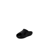 Antony Morato Schwarze Herren-Gummipantoffeln, Größe 3, mit elegantem, minimalistischem Design und zwei runden Aussparungen im Fußbett