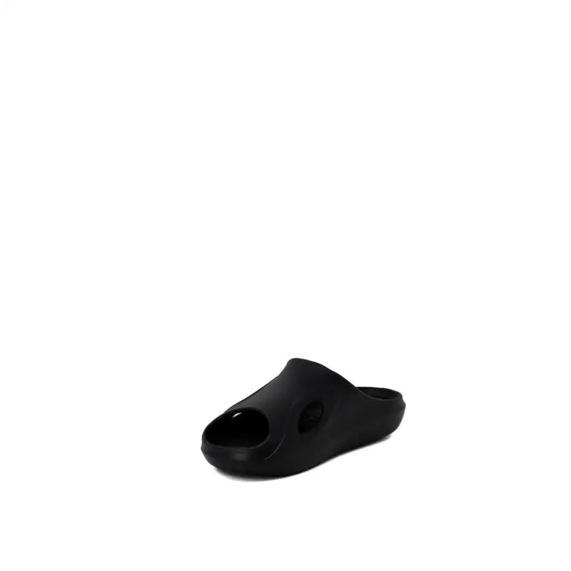 Antony Morato Schwarze Herren-Gummipantoffeln, Größe 3, mit elegantem, minimalistischem Design und zwei runden Aussparungen im Fußbett