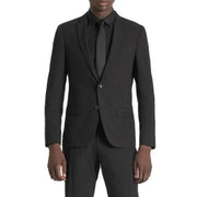 Men’s black suit featuring a two-button blazer and matching tie from Antony Morato Spring Summer collection