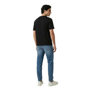 Antony Morato Herren schwarzes Kurzarm-Baumwollhemd t-shirt mit schlichtem Rundhalsausschnitt für lässige Kleidung