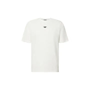 Antony Morato Männer t-shirt in weißem, kurzärmeligem Baumwollshirt mit kleinem schwarzen Logo auf der Brust
