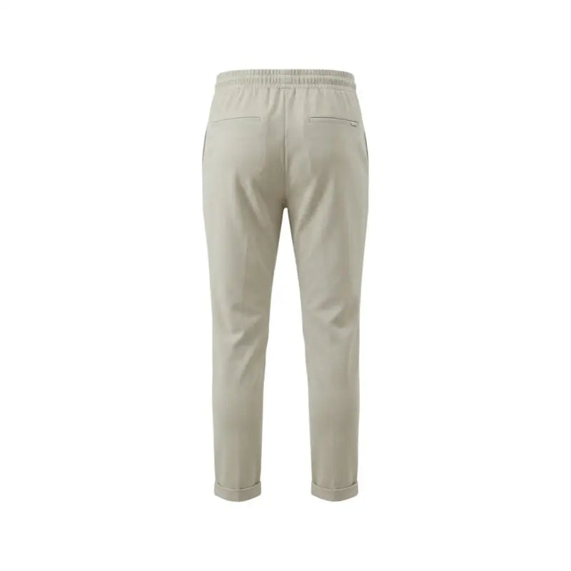 Beige Baumwollmischung Antony Morato Herrenhose mit elastischem Bund im Chino-Stil und umgeschlagenen Säumen