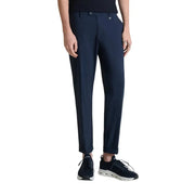 Antony Morato Herrenhose, dunkelmarineblau, tailliert mit elegantem, modernem Schnitt und dezenten Bügelfalten