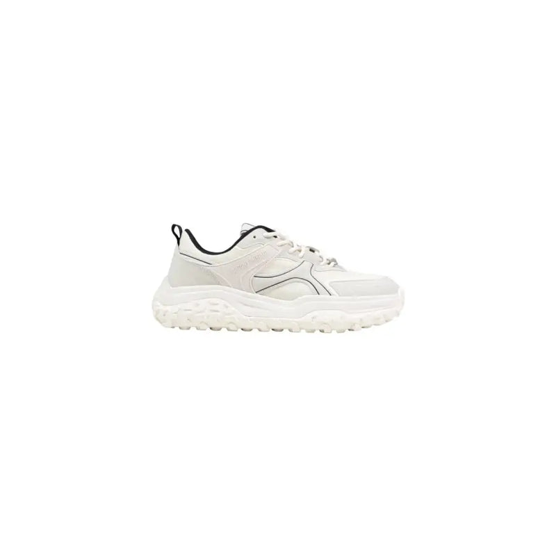 Antony Morato Weiße und schwarze Herren-Sneaker mit klobiger Schnürung und profilierter Gummisohle mmfw01868-le500181