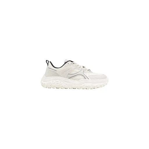 Antony Morato Weiße und schwarze Herren-Sneaker mit klobiger Schnürung und profilierter Gummisohle mmfw01868-le500181