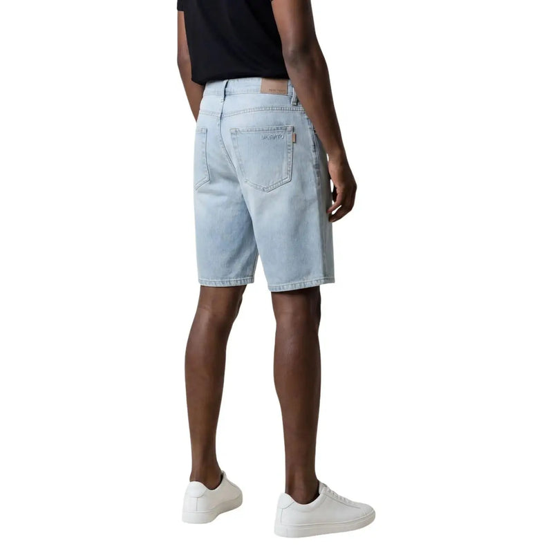 Antony Morato Jeansshorts für Herren in heller Waschung mit klassischen Gesäßtaschen und dezenten Markennähten (Rückansicht)