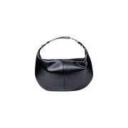 Armani Exchange schwarze Hobo-Tasche aus Leder mit geschwungenem Design und top handhaben