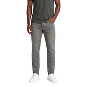 Armani Exchange graue Herrenjeans aus schmal geschnittenem Denim mit Vordertaschen, Vorderansicht